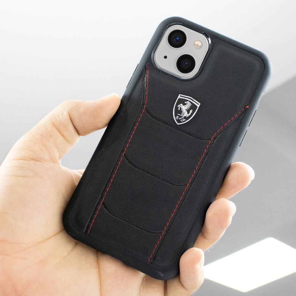 iPhone 13 Pro Max Genuine Leather Ferrari Case Luxury Concept