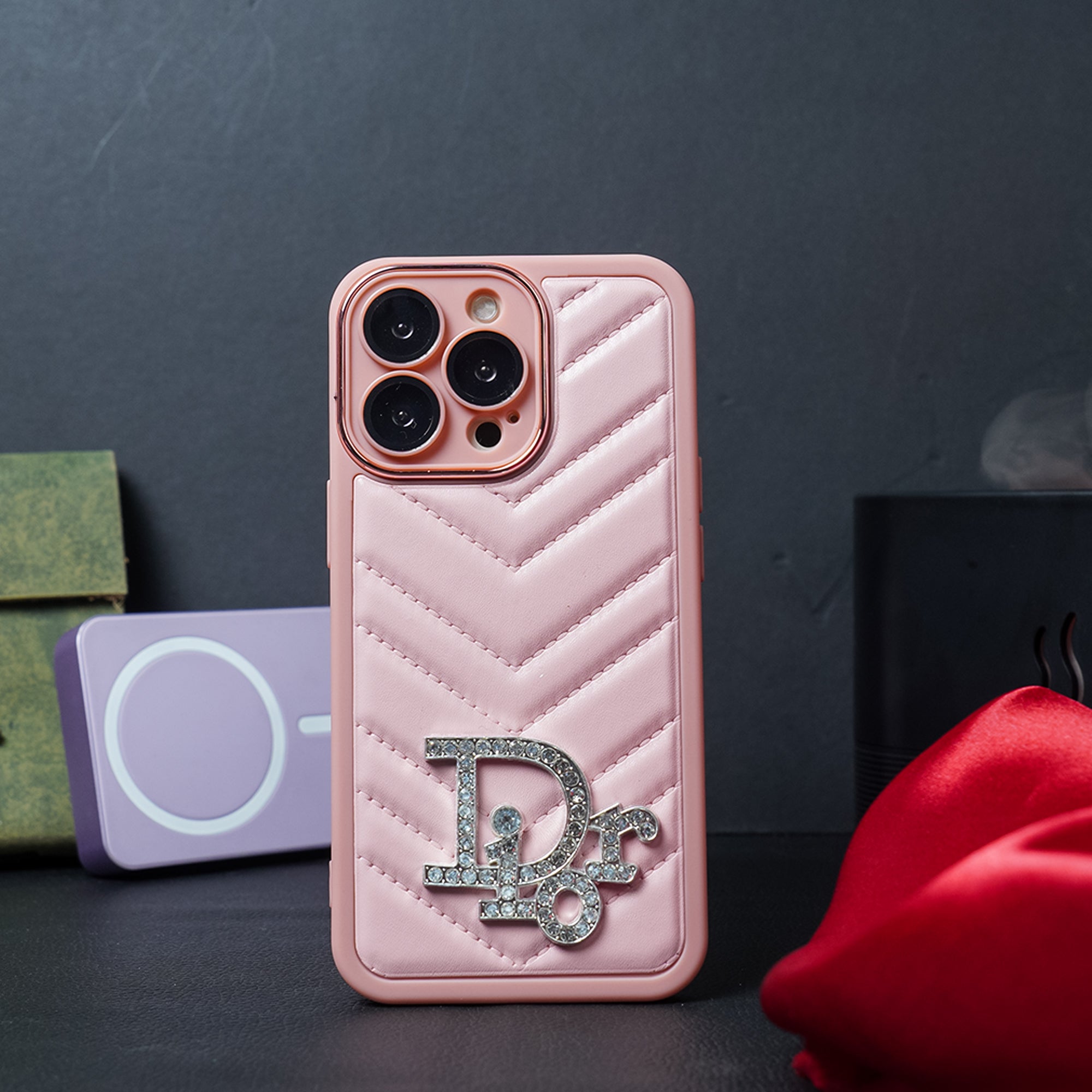 Luxury Dior Logo Shiny Case iPhone Luxury Concept