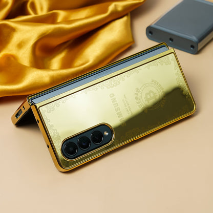 Galaxy Z Fold4 Crafted Gold Luxurious Camera Protective Case