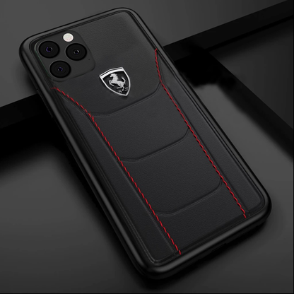 Ferrari ® iPhone 11 Pro Genuine Leather Crafted Limited Edition Case