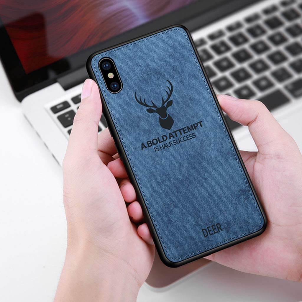 iPhone X Deer Pattern Inspirational Soft Case