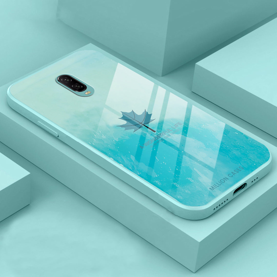 OnePlus Series Watercolor Mapple Leaf Glass Case