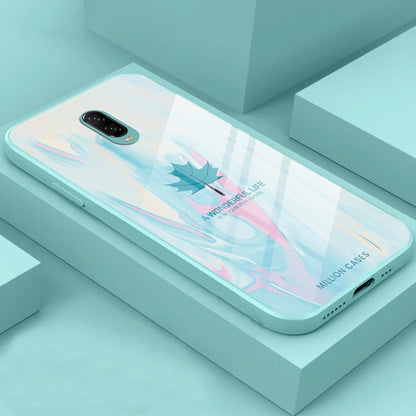 OnePlus Series Watercolor Mapple Leaf Glass Case