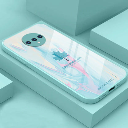 OnePlus Series Watercolor Mapple Leaf Glass Case