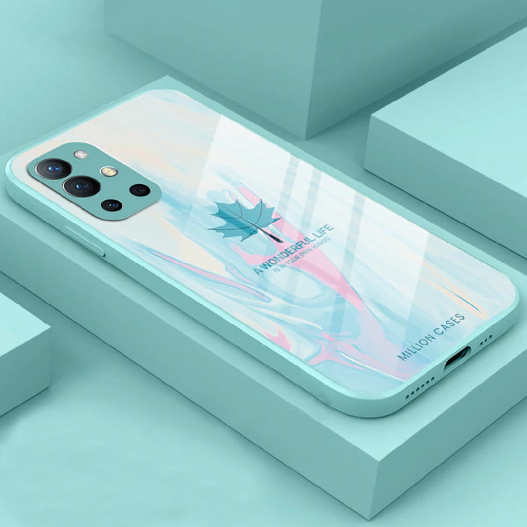 OnePlus Series Watercolor Mapple Leaf Glass Case