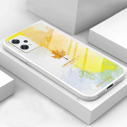 OnePlus Series Watercolor Mapple Leaf Glass Case