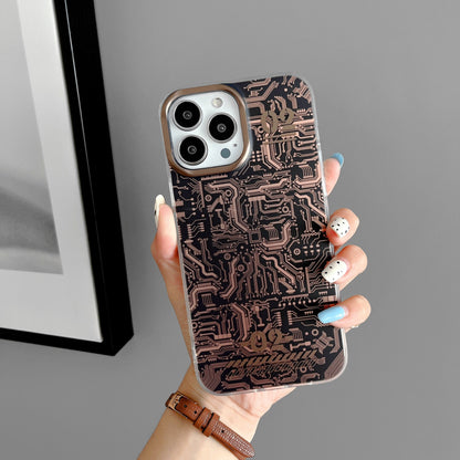 #MK iPhone Series - Chip Texture 3D Vision Frame Case