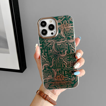 #MK iPhone Series - Chip Texture 3D Vision Frame Case