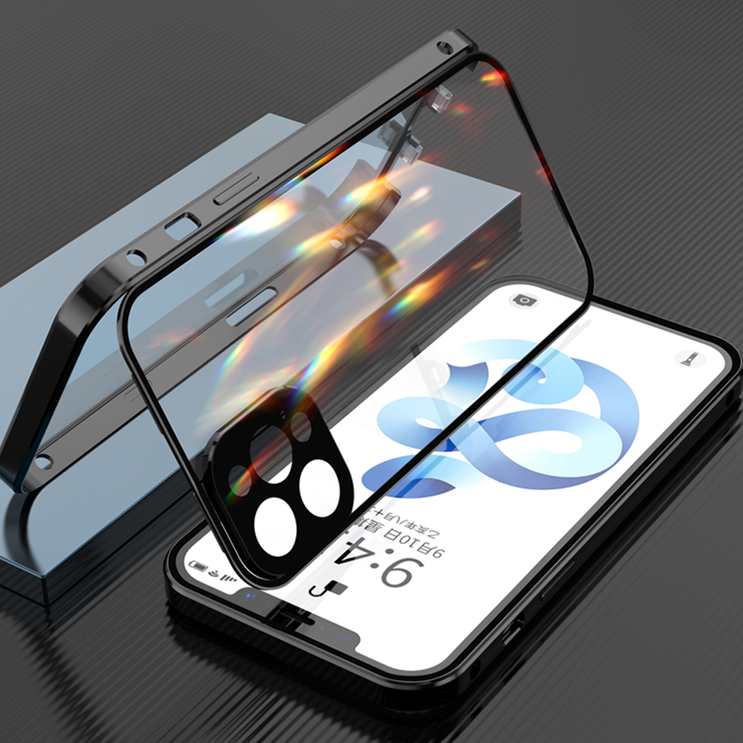 iPhone 11 Series Auto Fit Magnetic Glass Camera Protective Case