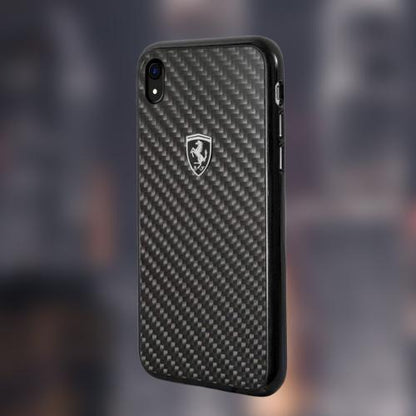 Ferrari ® iPhone XR Carbon Fiber Protective Case