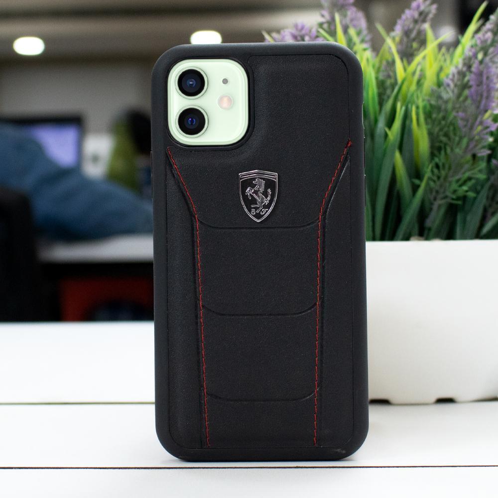 Ferrari ® iPhone 12 Mini Genuine Leather Crafted Limited Edition Case