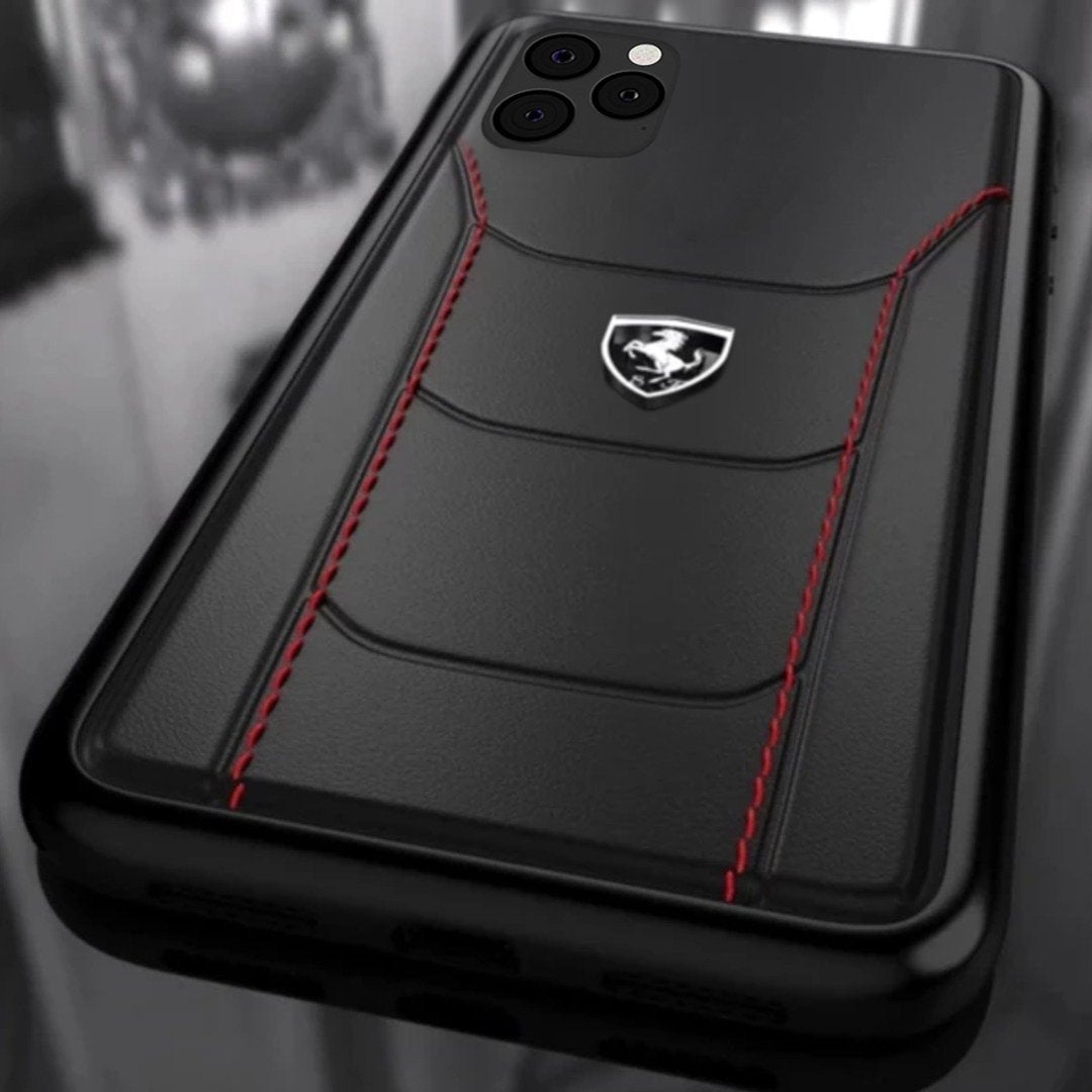 Ferrari ® iPhone 11 Pro Genuine Leather Crafted Limited Edition Case