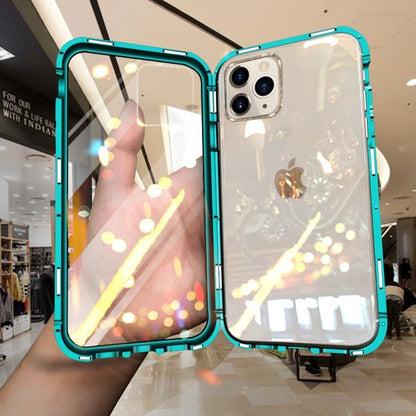 iPhone 11 Series Electronic Auto-Fit (Front+ Back) Glass Magnetic Case