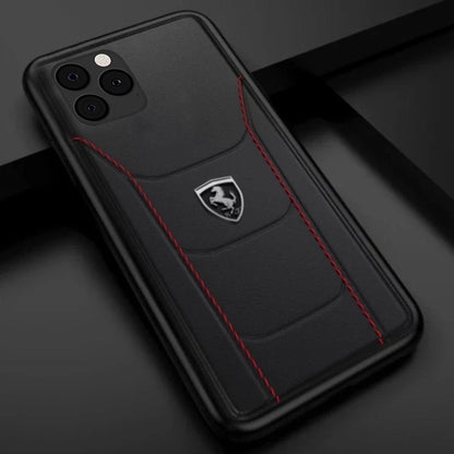 Ferrari ® iPhone 11 Pro Genuine Leather Crafted Limited Edition Case