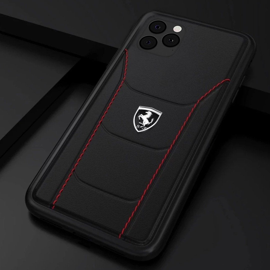 Ferrari ® iPhone 11 Pro Genuine Leather Crafted Limited Edition Case