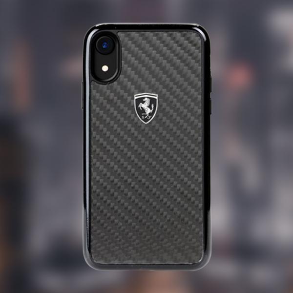 Ferrari ® iPhone XR Carbon Fiber Protective Case