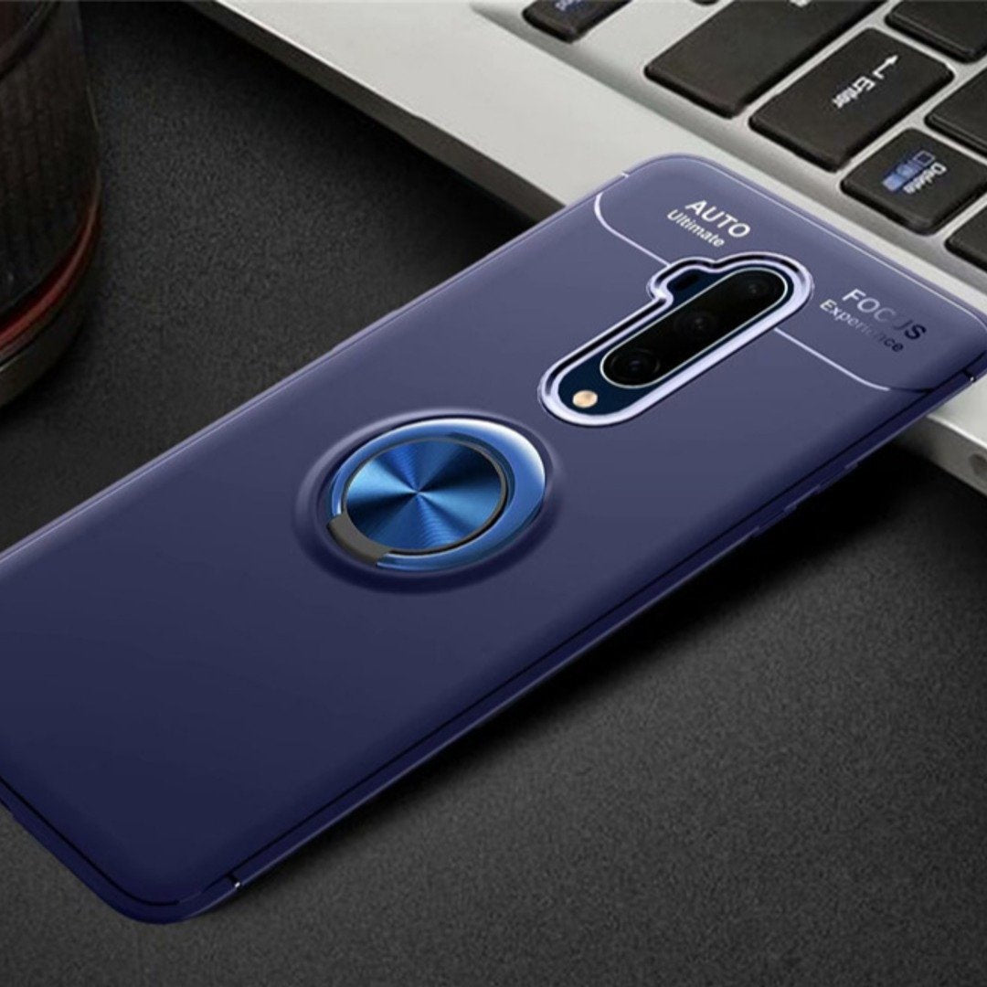 OnePlus 7 Series Metallic Finger Ring Holder Matte Case