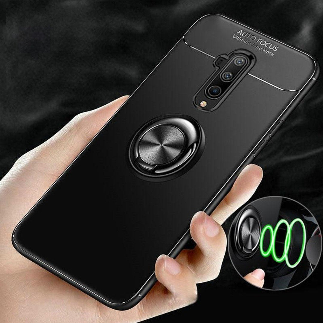 OnePlus 7 Series Metallic Finger Ring Holder Matte Case