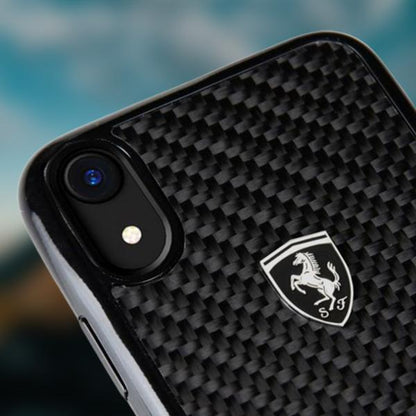 Ferrari ® iPhone XR Carbon Fiber Protective Case