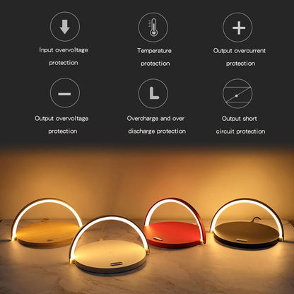 2 in 1 Universal Wireless Charging Pad + Lamp